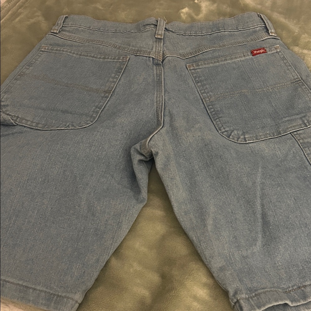 Wrangler Light Blue Jean Shorts for Men